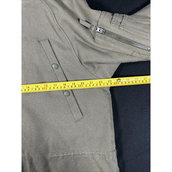 Military Style Parka Jacket Faux Fur Hood Heavyweight Winter Vtg IX DXXP Medium - Picture 7 of 8